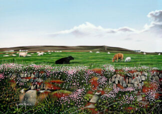 Sea Pinks & Cows, St.Agnes Beacon