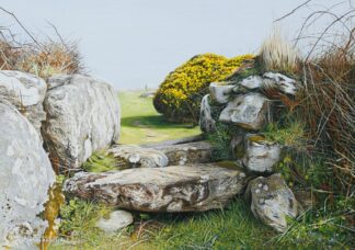 Pathway & Stile from Zennor, West Penwith, an Original Acrylic Painting