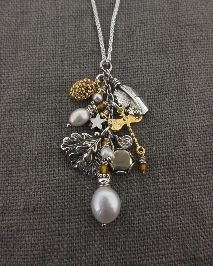 Multi Charm Pendant Little Feathers Gallery