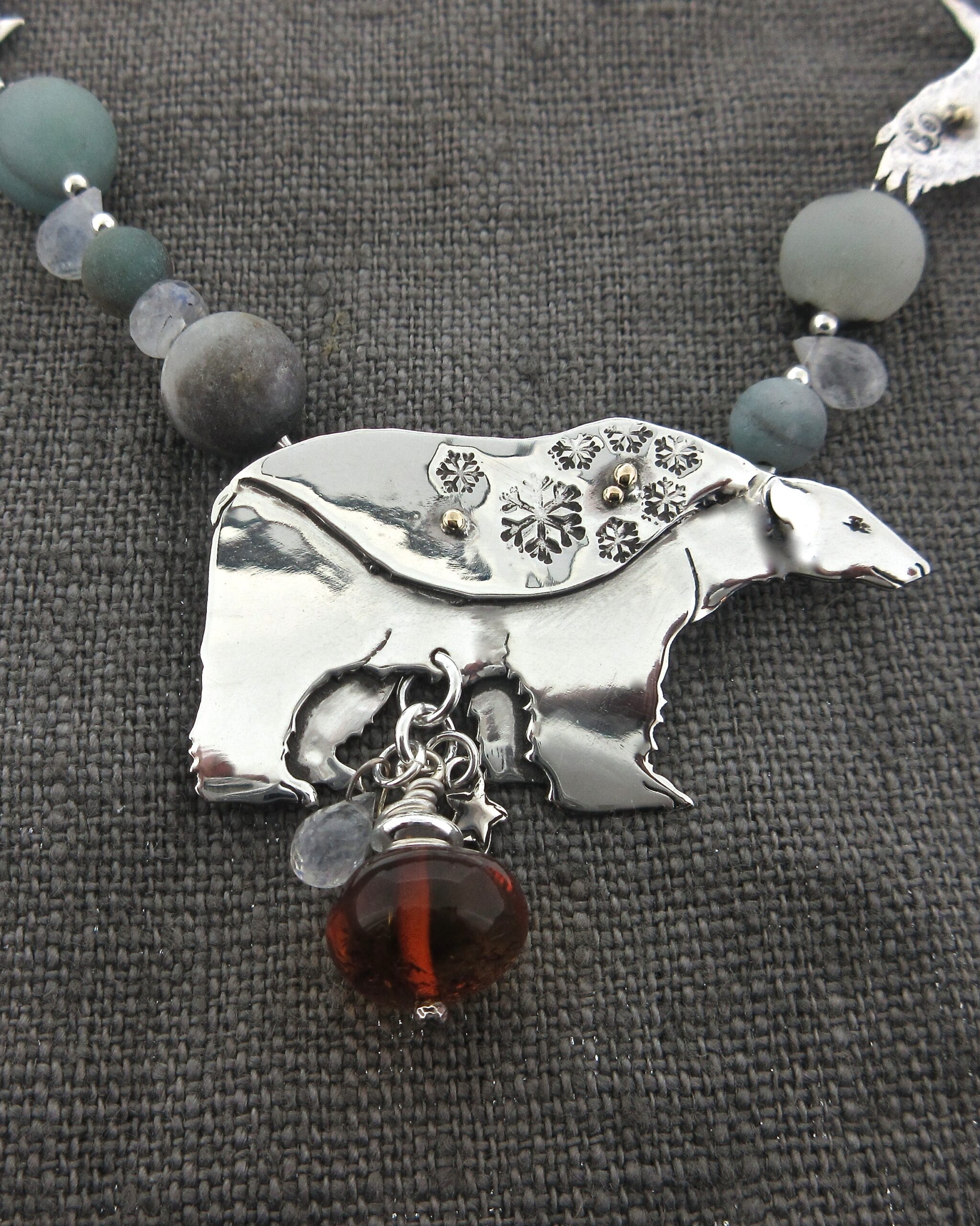Ice Bear and Raven Necklace - Image 2