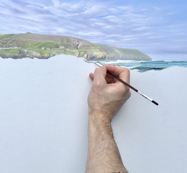 "Tidal retreat, Trevaunance Cove" 11/3/2020 update No.2