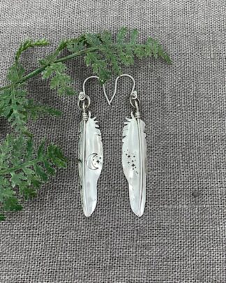 Raven Feather Earrings