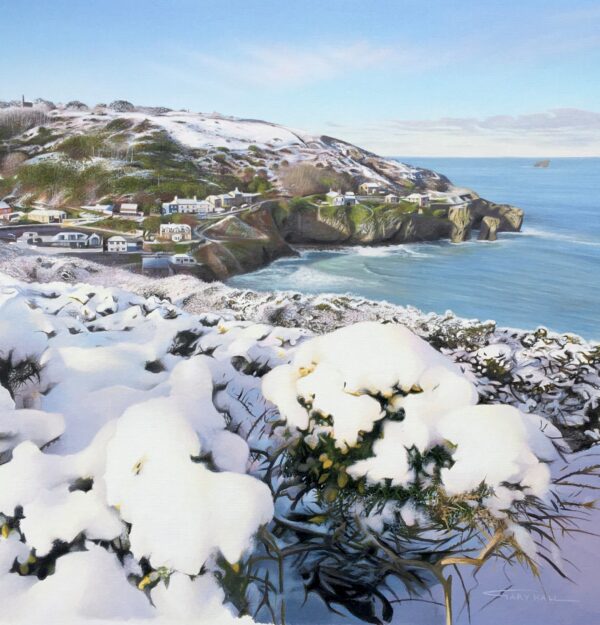 Winter light, Trevaunance Cove