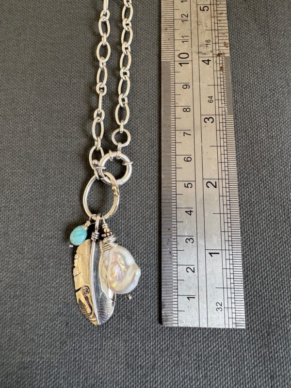 Swan & Fern Chain Necklace - Image 2