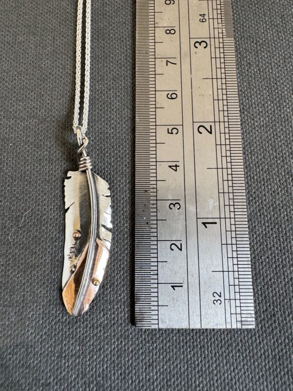 Barn Owl Feather Pendant - Image 2