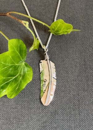 Barn Owl Feather Pendant