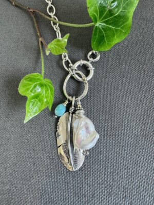 Swan & Fern Chain Necklace