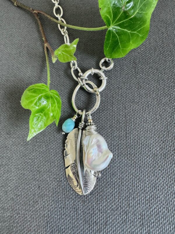 Swan & Fern Chain Necklace
