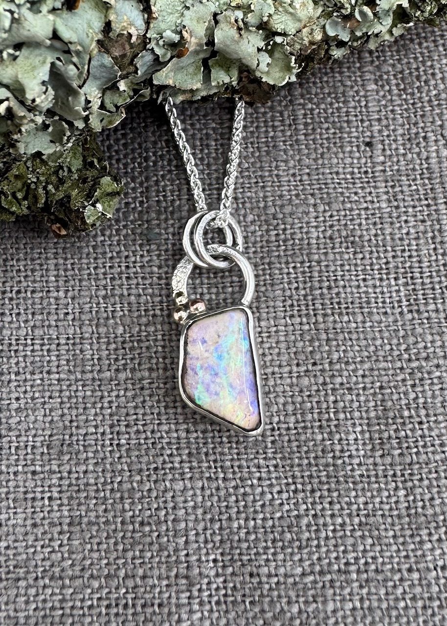 Small Boulder Opal Pendant