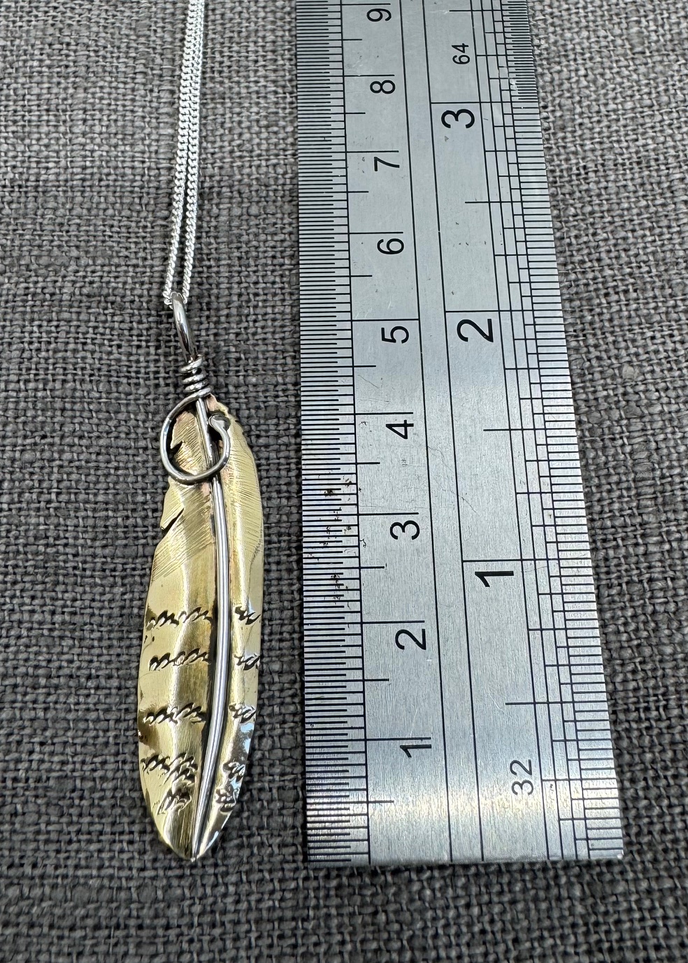 Curlew Brass Feather - Image 2